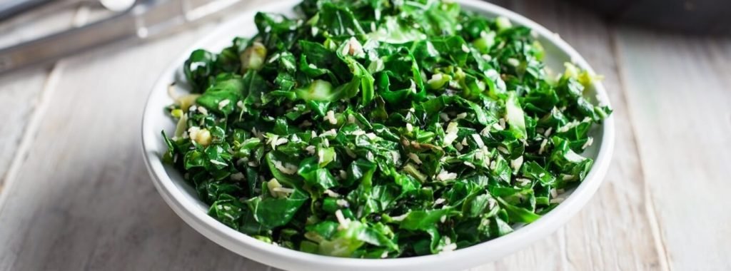 Simple spring greens with Lemon